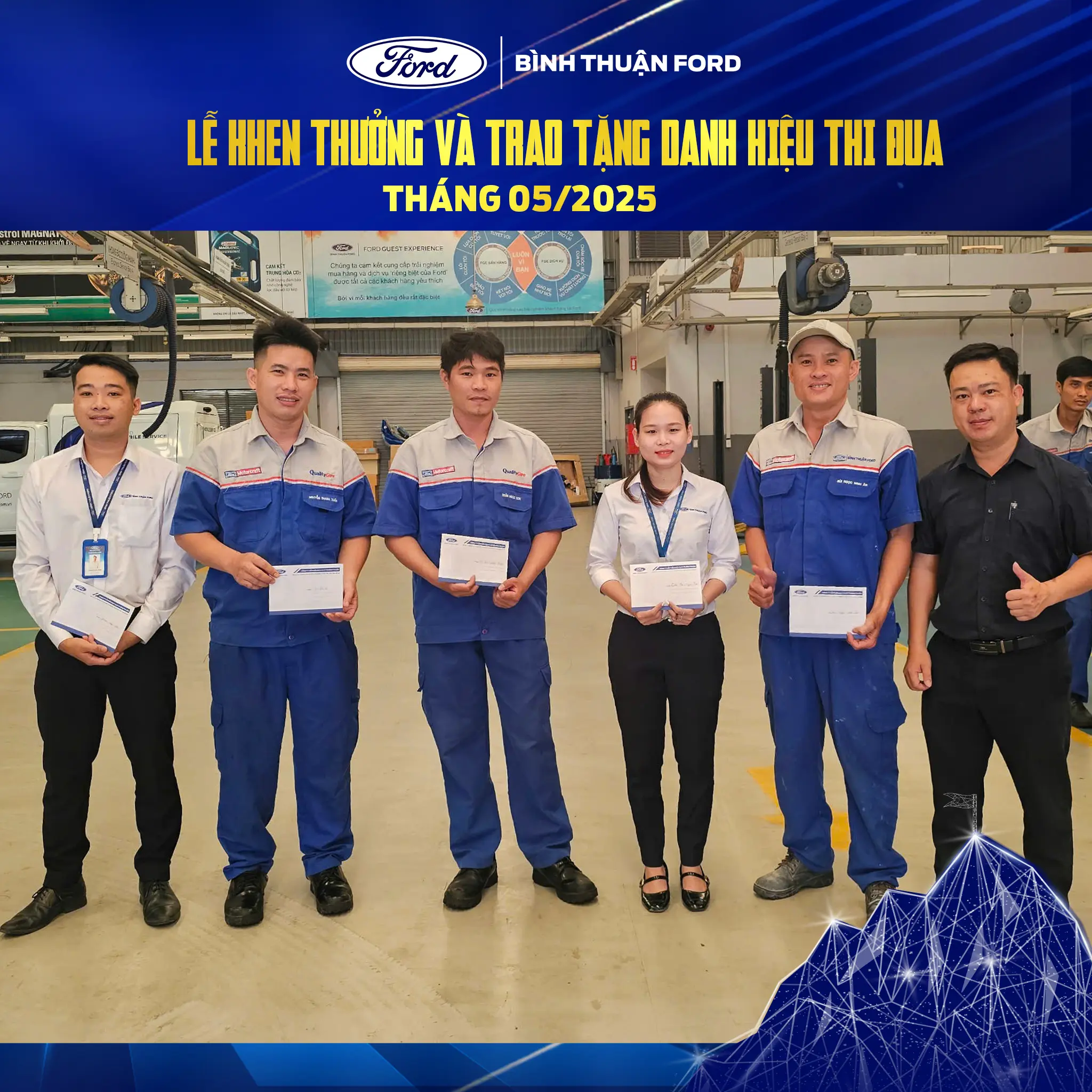 Khen thuong XUong Dich vu thang 5