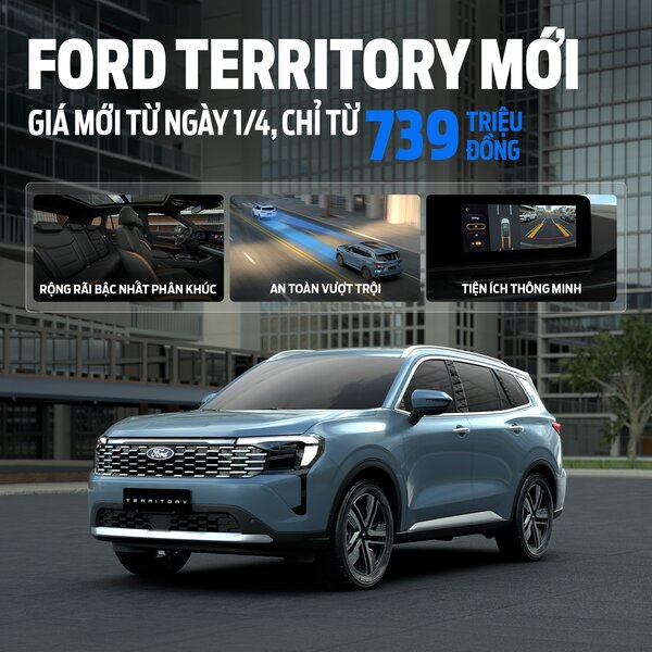FORD TERRITORY : GIÁ LĂN BÁNH MỚI NHẤT 2026, TSKT & ĐÁNH GIÁ CHI TIẾT