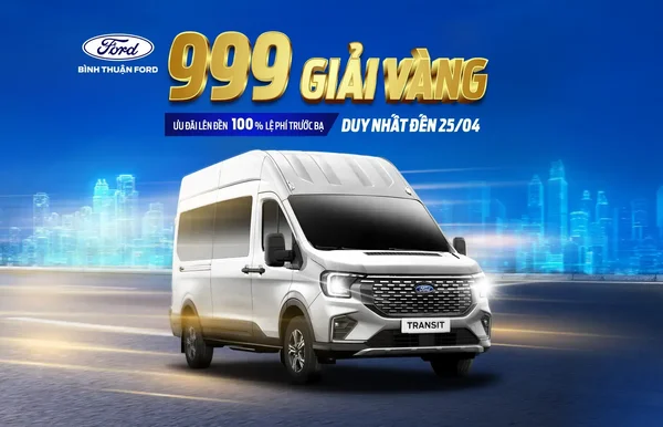 Giá xe Ford Transit kèm ưu đãi mới nhất tháng 4/2026