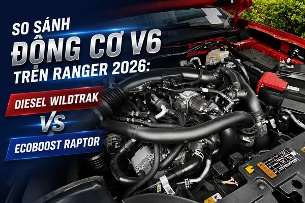 So Sánh Động Cơ V6 Trên Ranger 2026: Diesel Wildtrak vs EcoBoost Raptor