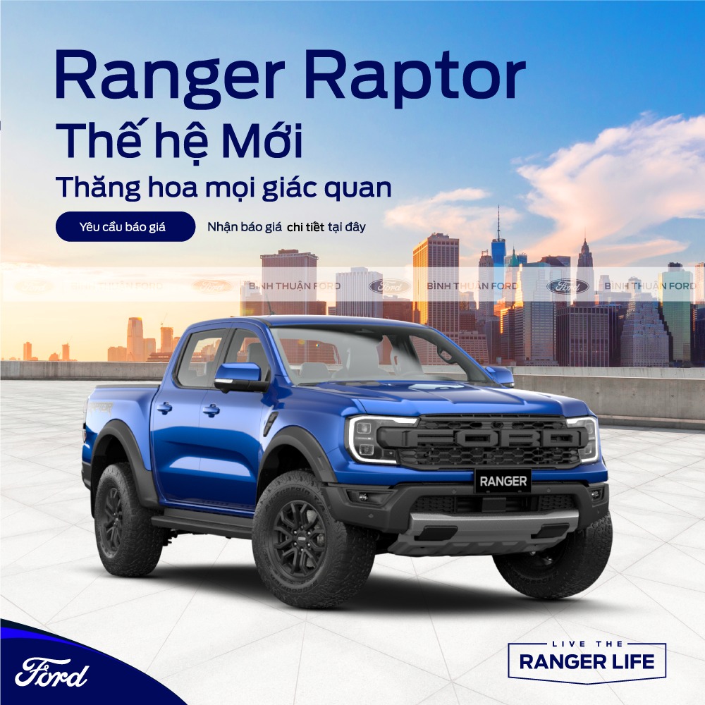 Ford Ranger Raptor 2023 giá bán và thông số kỹ thuật
